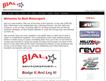 Tablet Screenshot of bialimotorsport.com